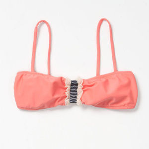 Anthropologie Watermelon Pulp Bikini Top Removable Straps By Lauren Moffatt M, L